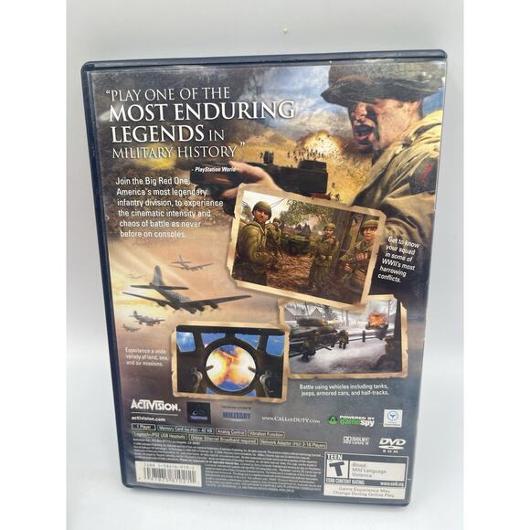 Call of Duty 2 Big Red One (PS2 PlayStation 2) Tested CIB Complete w Manual - Picture 3 of 9